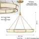 Velaris LED 36.25 inch Legacy Brass Pendant Ceiling Light