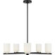 Neblina 5 Light 27.5 inch Midnight Black Chandelier Ceiling Light in Incandescent