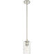 Downtown Urban Crown Point 1 Light 3.88 inch Polished Nickel Pendant Ceiling Light in Seedy