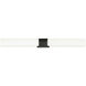 Artemis LED 36 inch Matte Black with Matte White Vanity Light Wall Light
