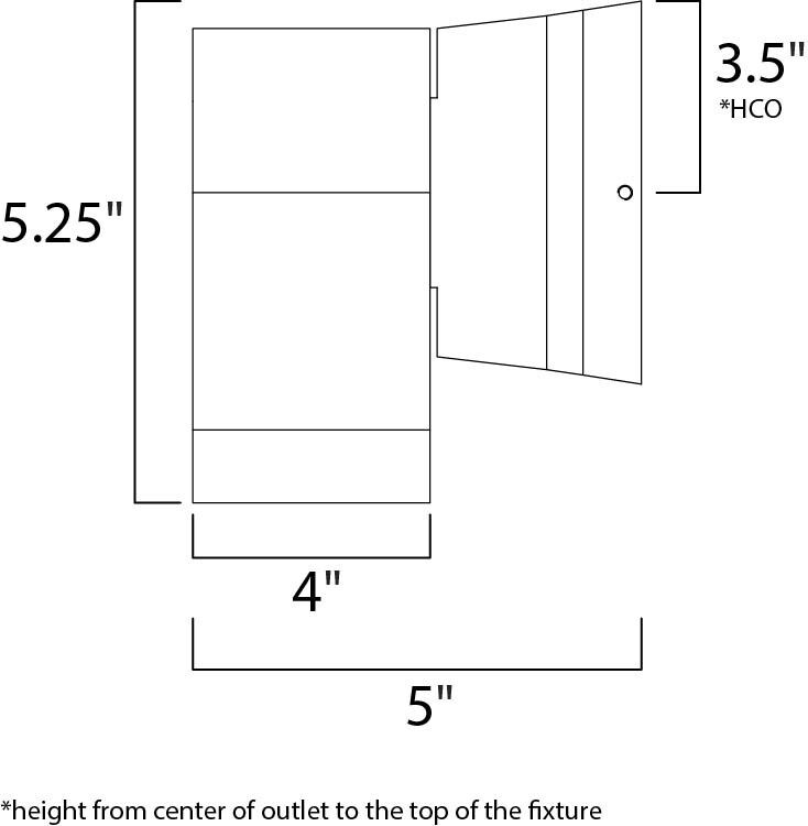 Lightray LED LED 4 inch Brushed Aluminum Wall Sconce Wall Light