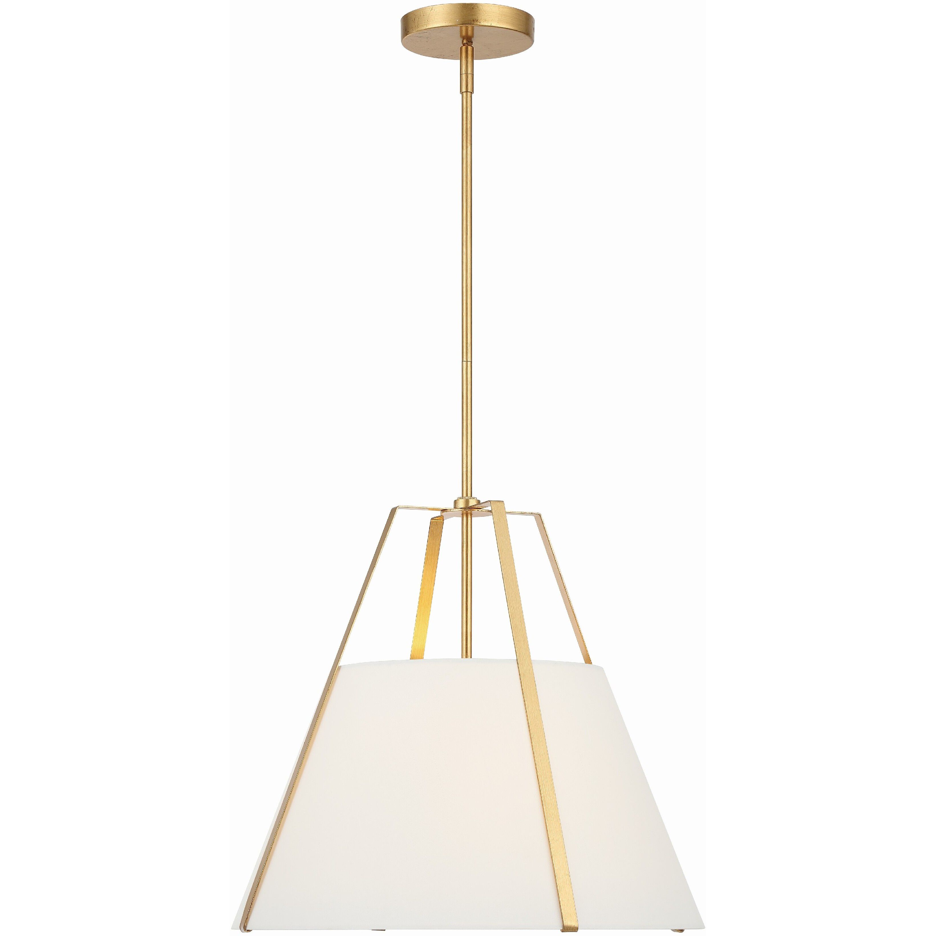 Fulton Pendant Ceiling Light in Antique Gold