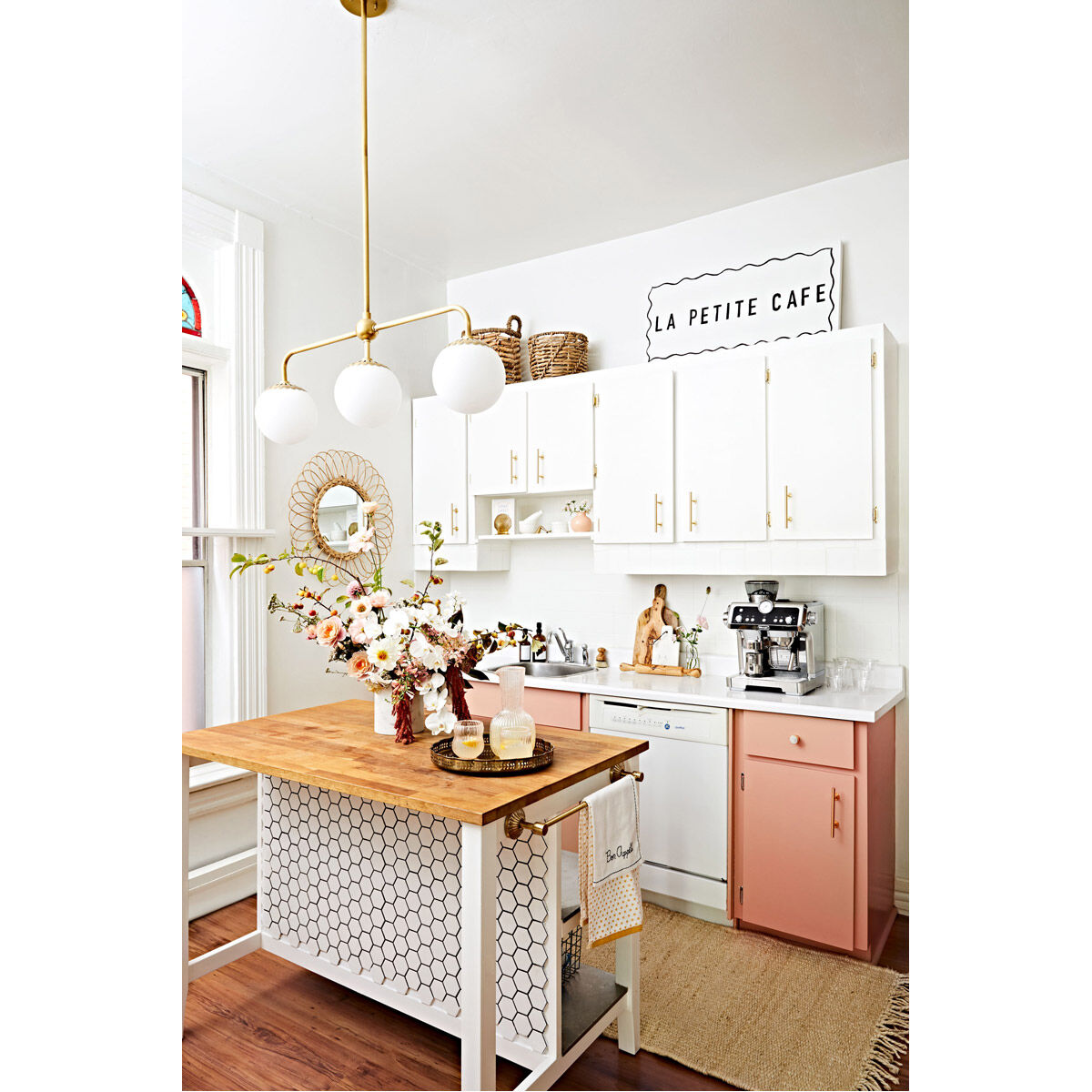 Paige 3 Light 37 inch Aged Brass Pendant Ceiling Light