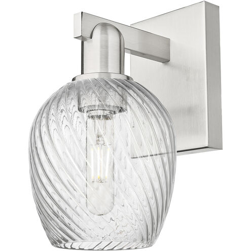 Arcadia Salina Armed Sconce Wall Light in Brushed Satin Nickel