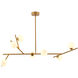 Canada 7 Light 11 inch Brass Chandelier Ceiling Light