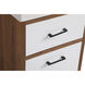 Boise 18 X 18 X 33 inch Matte White and Black Vanity Sink Set