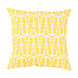 Rain 18 X 18 inch Yellow and Off-White Outdoor Throw Pillow