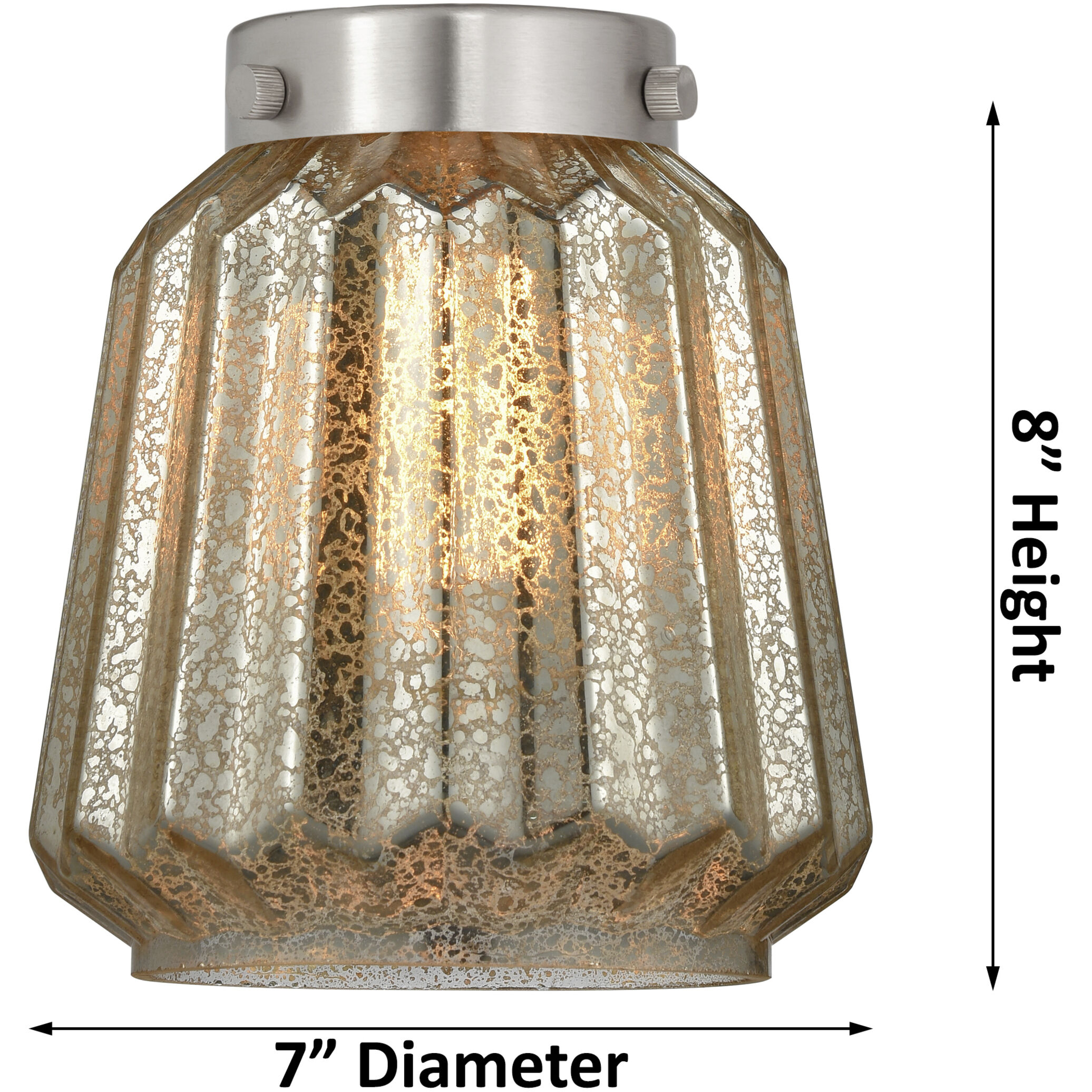 Aditi Chatham 1 Light 6 inch Matte Black Flush Mount Ceiling Light in Clear Glass, Aditi