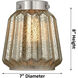 Aditi Chatham 1 Light 6 inch Brushed Satin Nickel Flush Mount Ceiling Light in Mercury Glass, Aditi