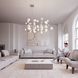 Nebula LED 61 inch Satin Nickel Chandelier Ceiling Light in Add 20 ft. Cord