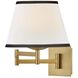Sonia Wall Mount Wall Light in Off-White Linen