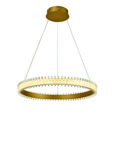 Fusion LED 24 inch Brushed Gold Dining Chandelier Ceiling Light