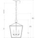 Denison 4 Light 12 inch Mole Black Lantern Pendant Ceiling Light, Small