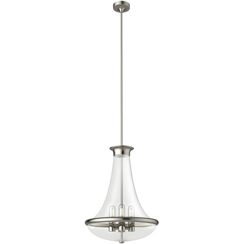 Marcel 4 Light 17.5 inch Polished Nickel Down Pendant Ceiling Light