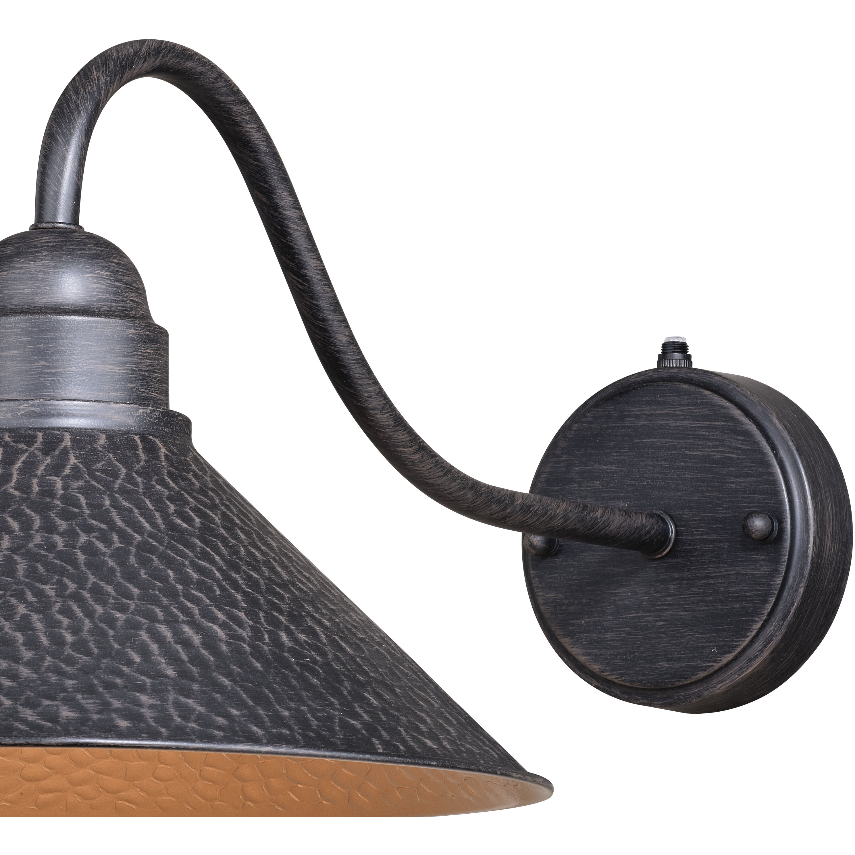 Outland LED 9.5 inch Aged Iron and Light Gold Outdoor Wall