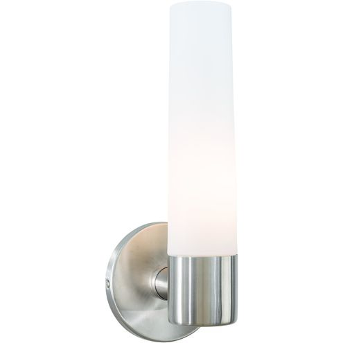 Saber 1 Light 4.75 inch Brushed Stainless Steel Wall Sconce Wall Light in Incandescent