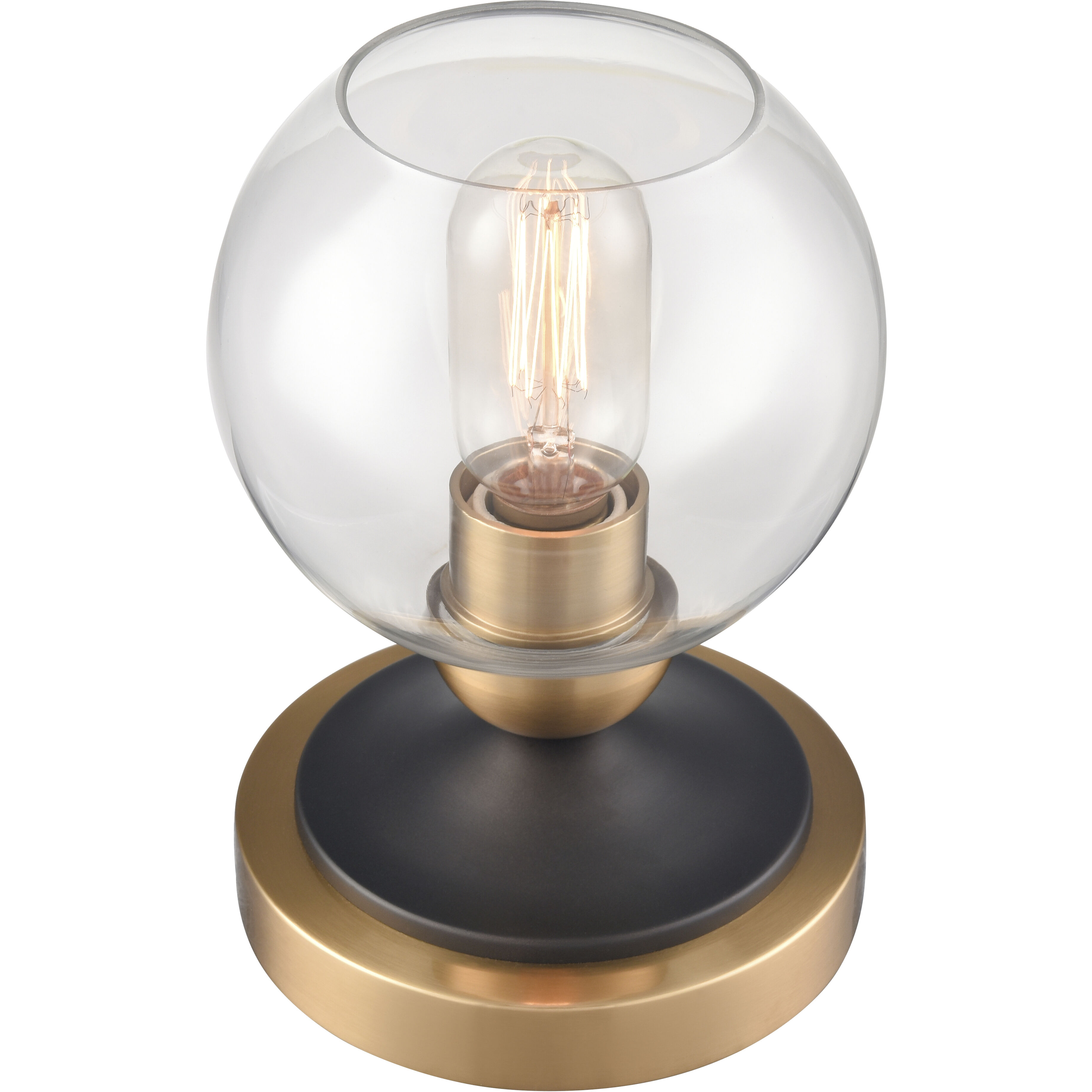 Boudreaux 8 inch 60 watt Aged Brass Table Lamp Portable Light