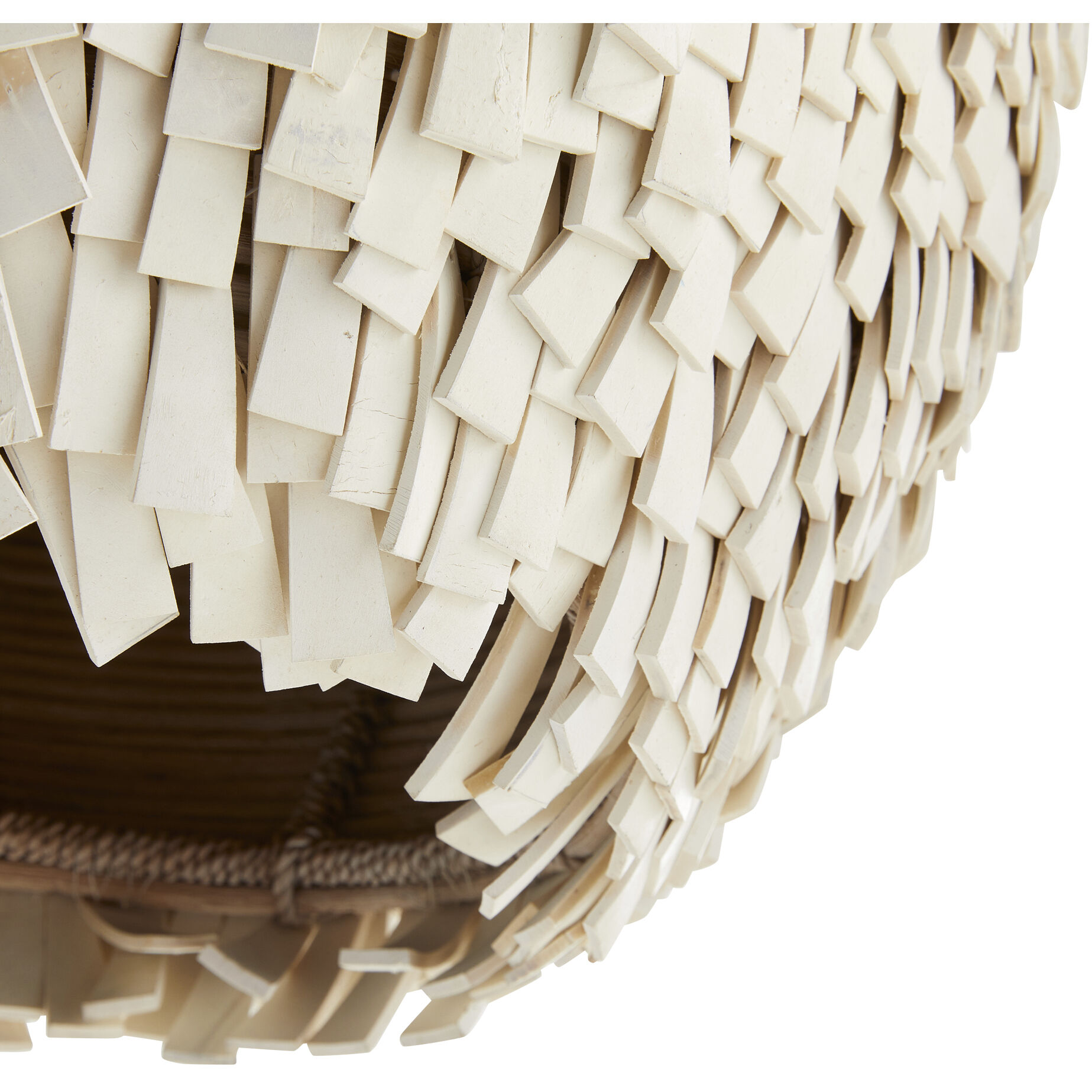 Orla 1 Light 18 inch Natural and Antique Brass Pendant Ceiling Light