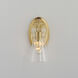 Ava 1 Light 5 inch Natural Aged Brass Bath Vanity Wall Light