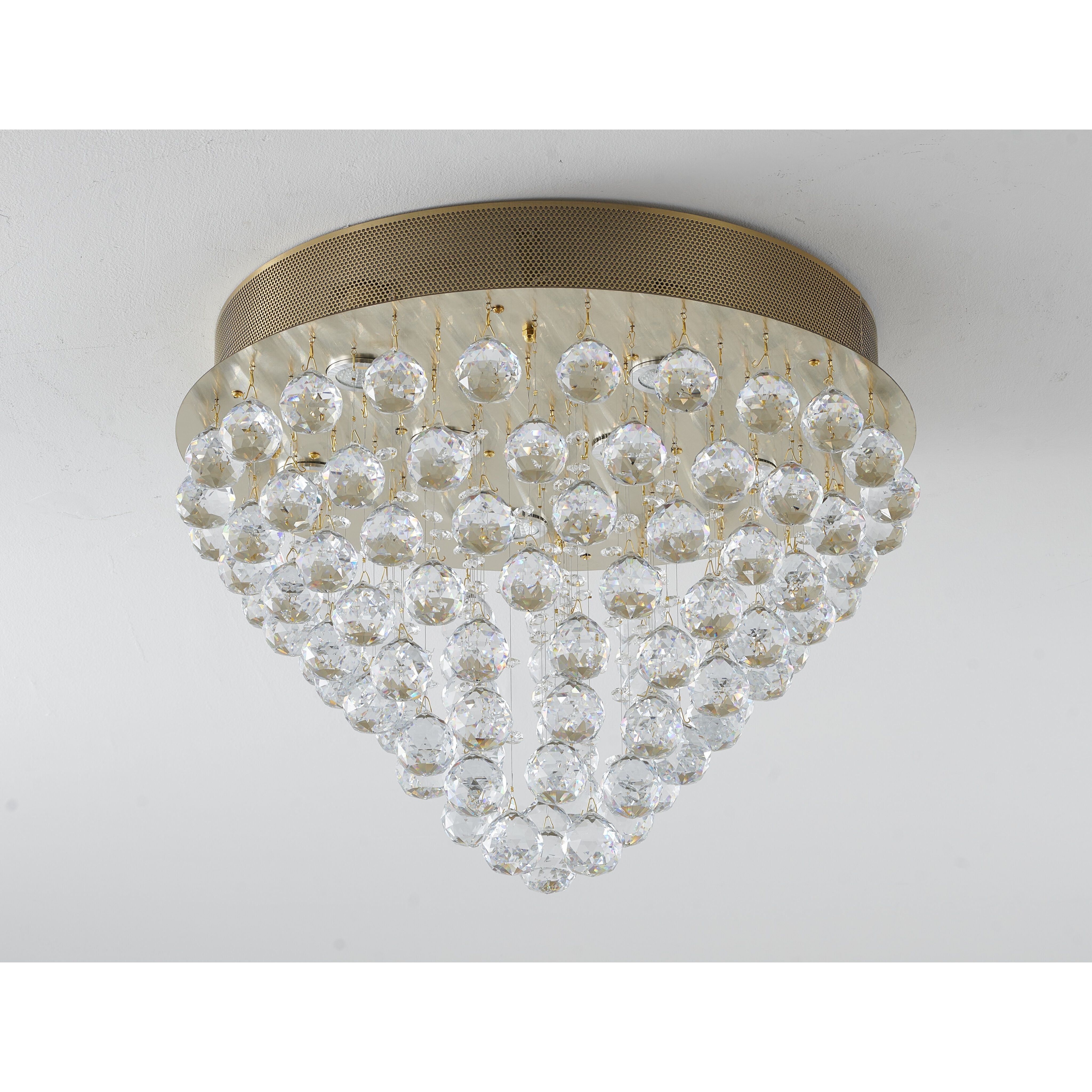 Canada LED 20 inch Gold Semi Flush Mount Ceiling Light