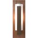 Forged Vertical Bar 1 Light 5 inch White ADA Sconce Wall Light in Cherry