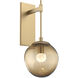 Aster LED LED 10 inch Gilded Brass Indoor Sconce Wall Light, Tempo Nebula