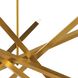 Viper 12 Light 41 inch Natural Brass Chandelier Ceiling Light
