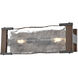 Georgian Bay 2 Light 14 inch Graphite and Ironwood Vanity Light Wall Light