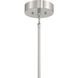 Contemporary LED 26.75 inch Brushed Nickel Chandelier Ceiling Light