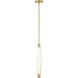 Verto LED 3 inch Legacy Brass Pendant Ceiling Light