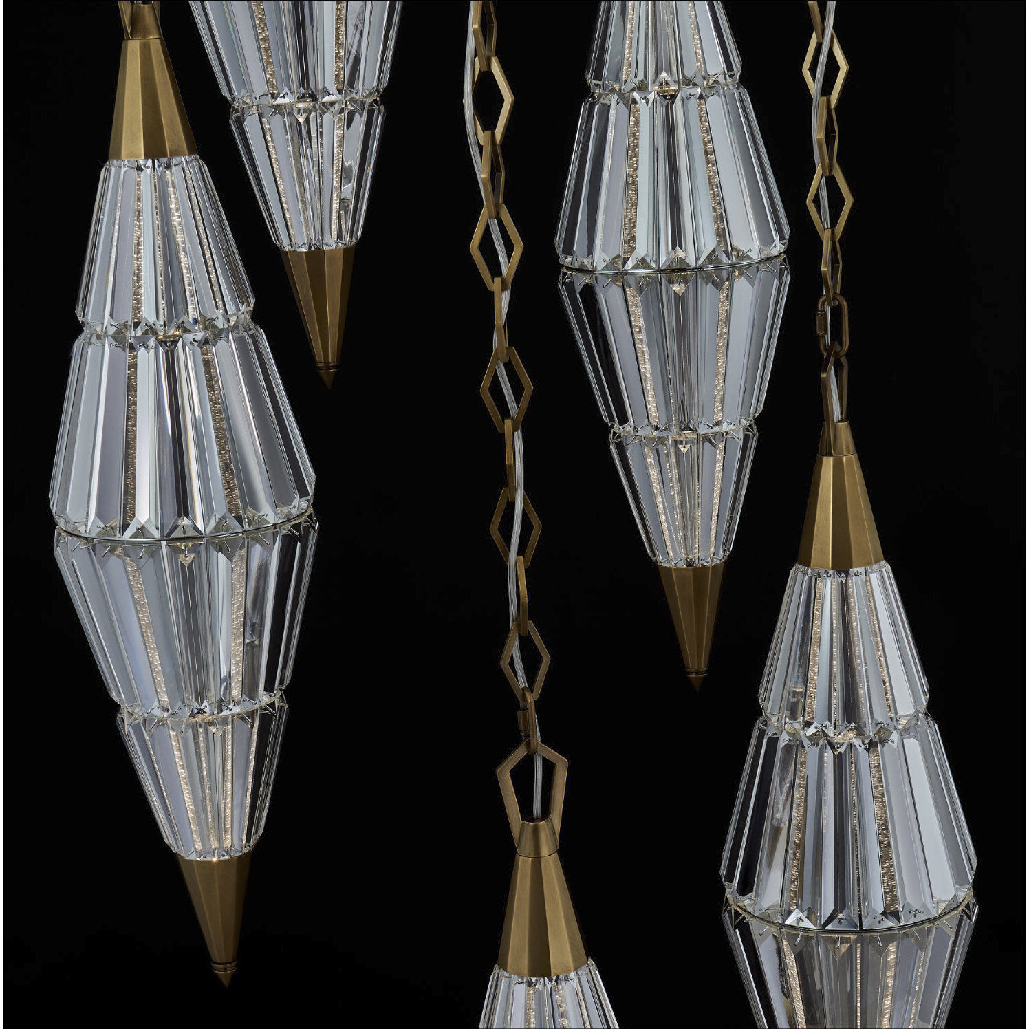 Allungato 30 inch True Brass Pendant Ceiling Light