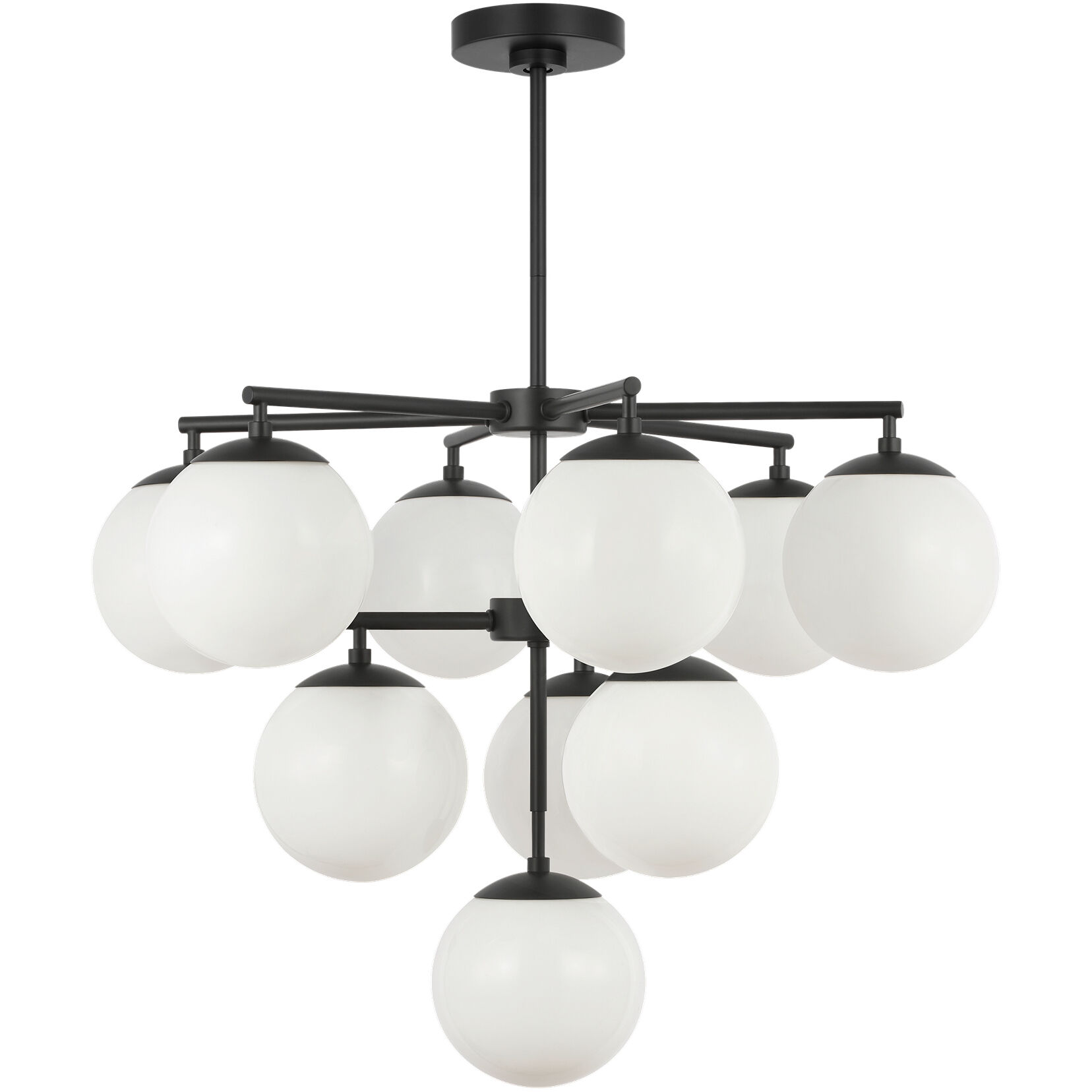Nube LED 26 inch Midnight Black Chandelier Ceiling Light