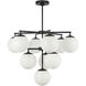 Nube LED 26 inch Midnight Black Chandelier Ceiling Light