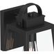Hedry 1 Light 13 inch Matte Black Outdoor Wall Lantern