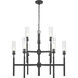 Esme 9 Light 38 inch Matte Black Chandelier Ceiling Light