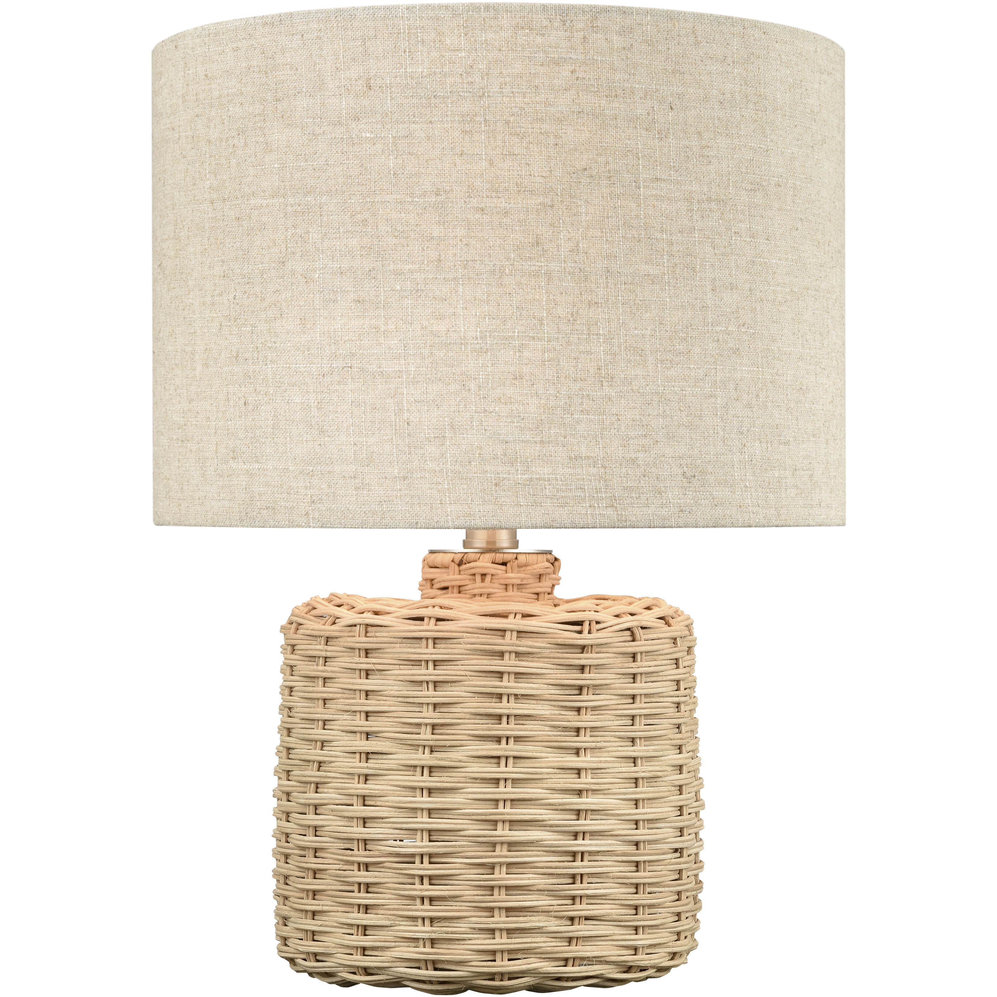 Roscoe 18 inch 60 watt Natural Table Lamp Portable Light
