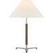 Ray Booth Amaya 28 inch 6.50 watt Polished Nickel and Walnut Table Lamp Portable Light