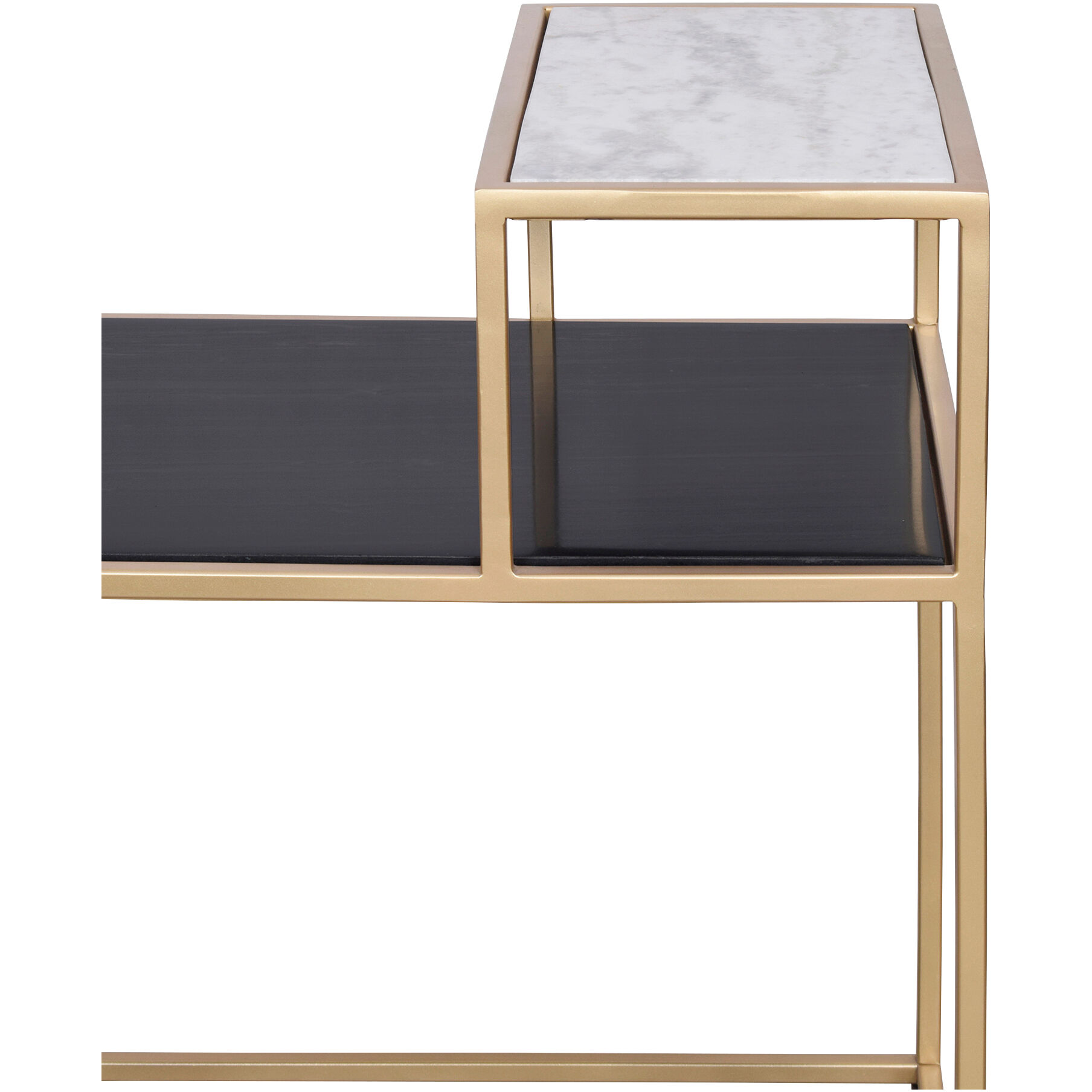Mies 24 X 20 inch Gold End Table