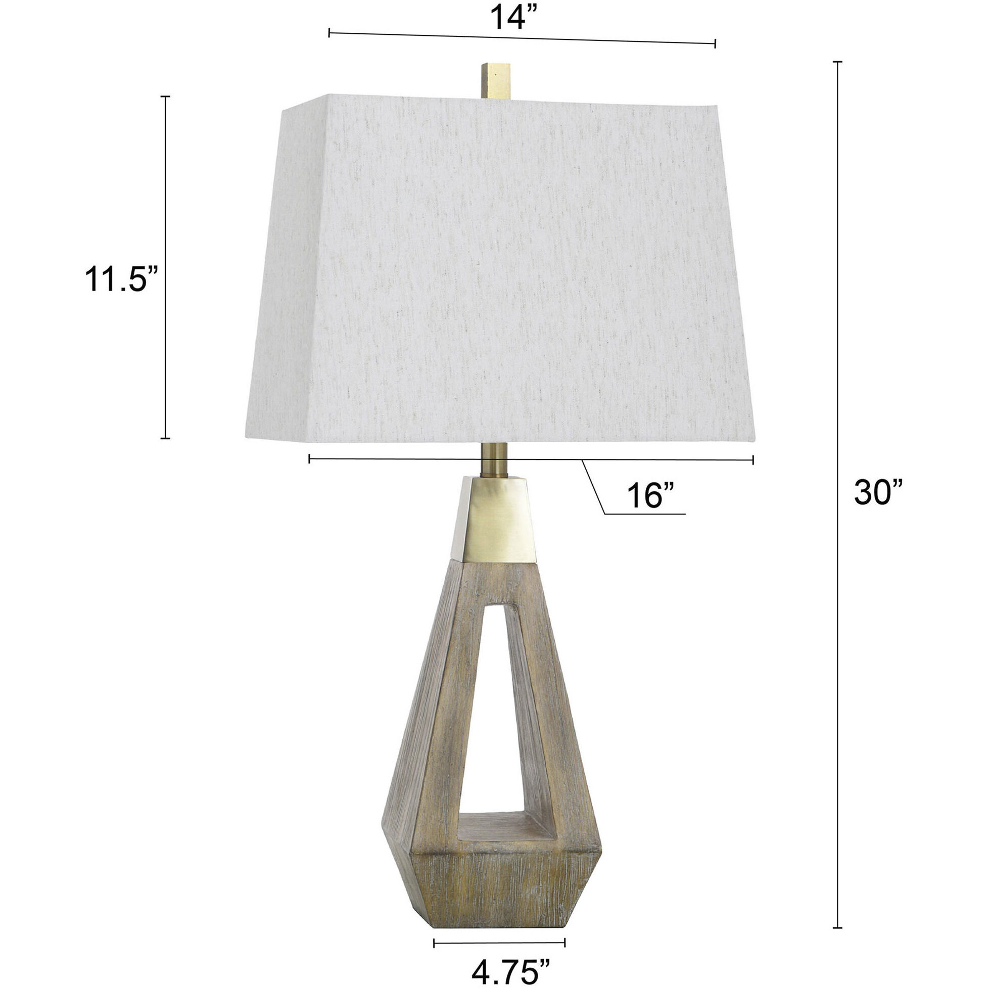 Roanoke 30 inch 100.00 watt Brown Brushed Table Lamp Portable Light