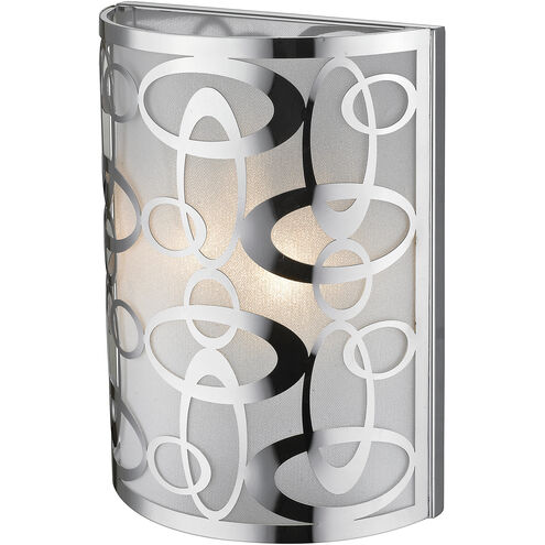 Opal 2 Light 9 inch Chrome Wall Sconce Wall Light