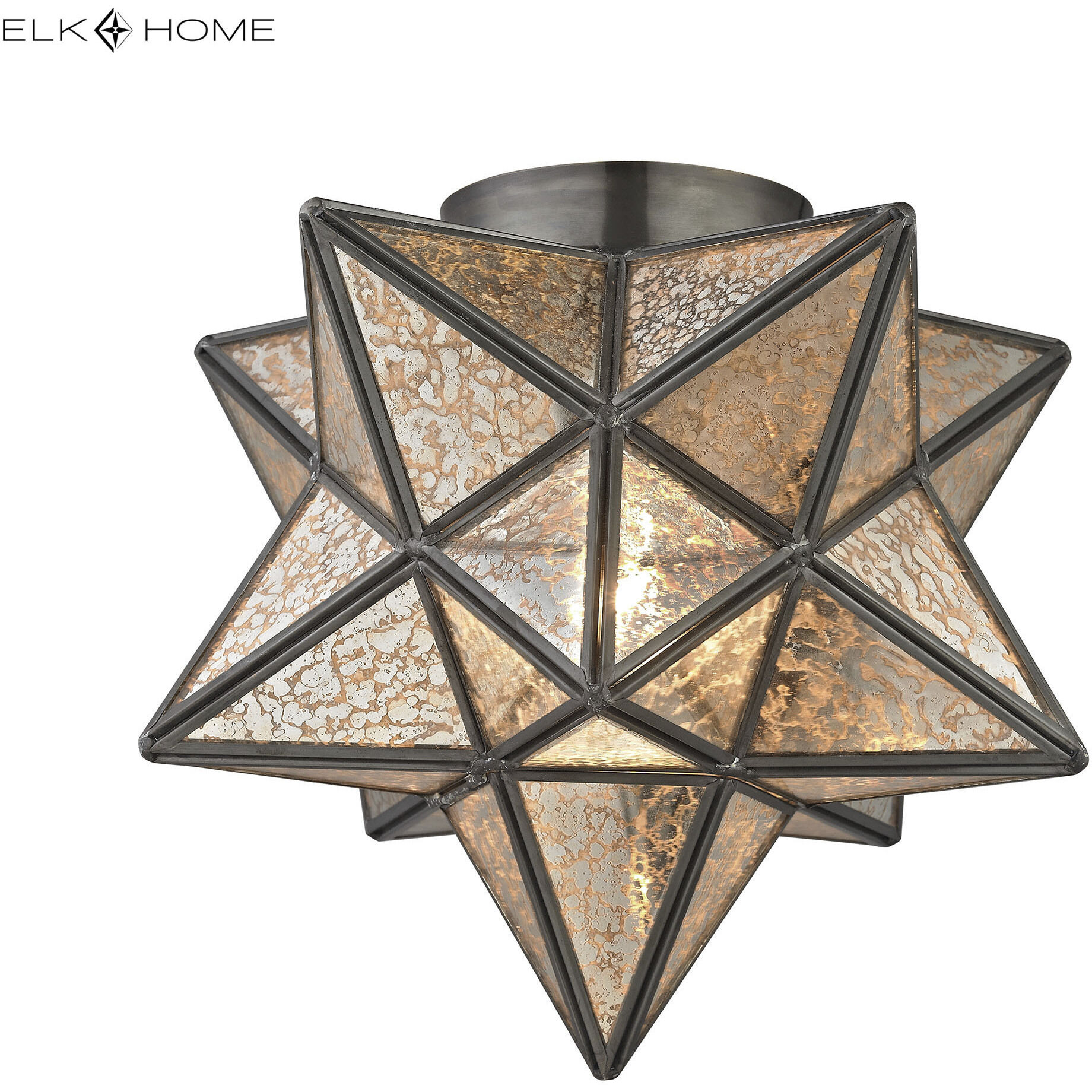 Moravian star flush sale mount