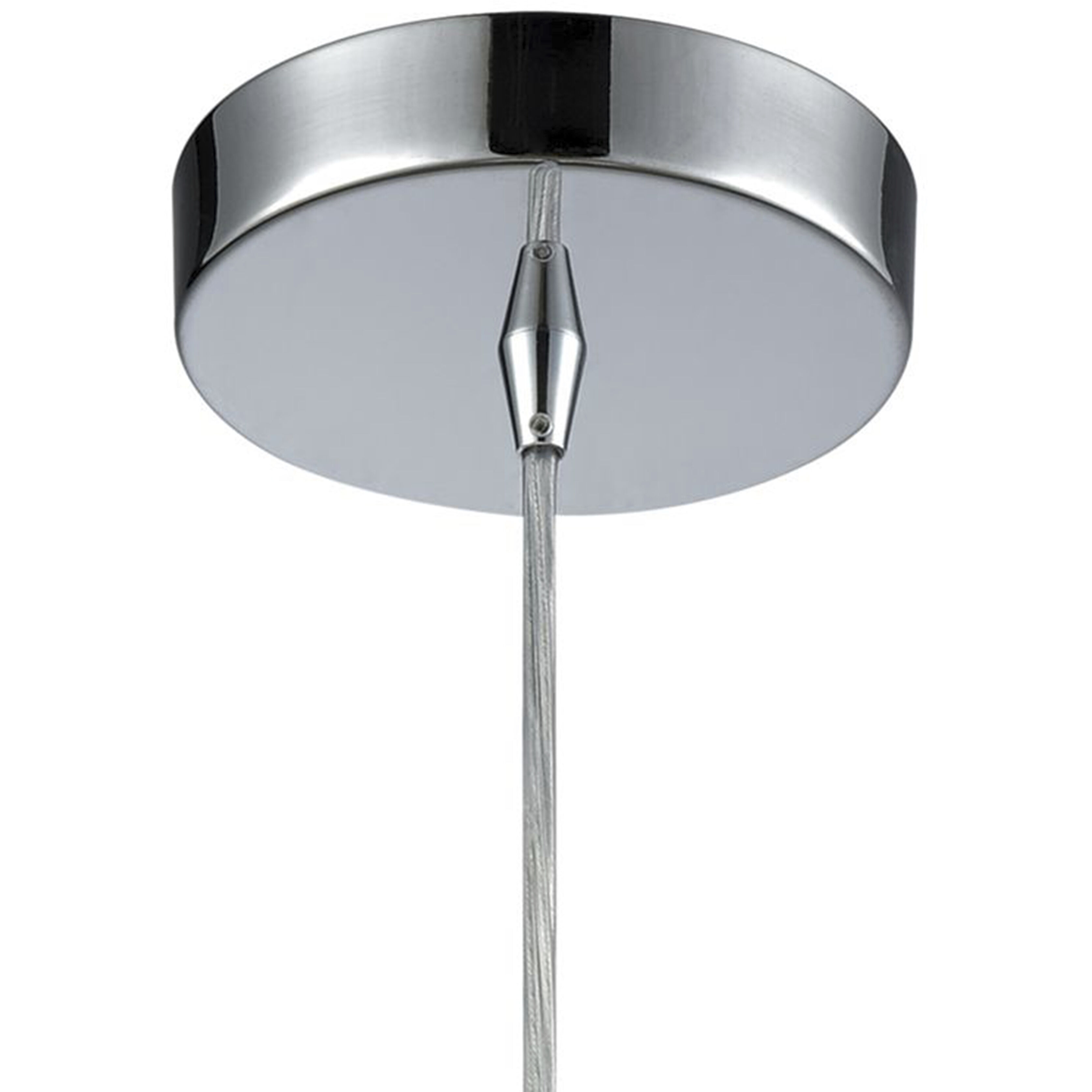 Watersphere 1 Light 10 inch Clear with Polished Chrome Mini Pendant Ceiling Light