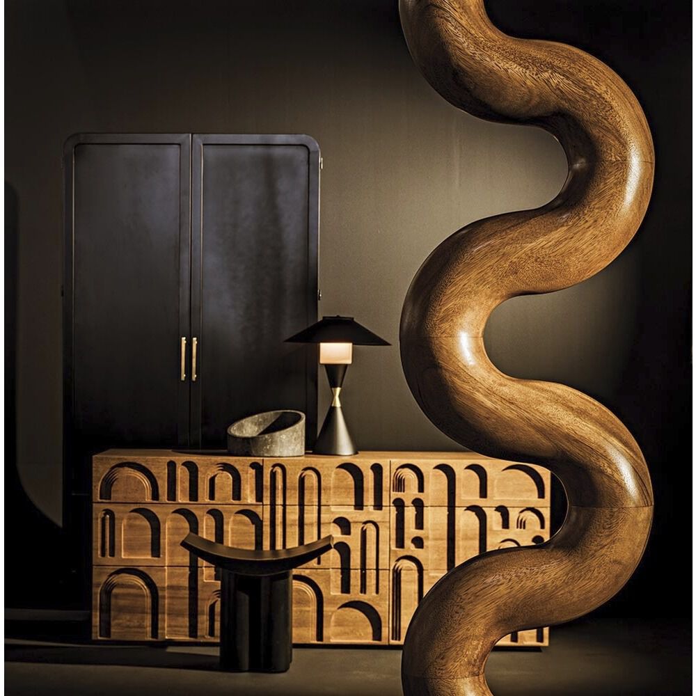 Asclepius Dark Walnut Decor Accessory
