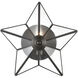 Moravian Star 1 Light 12 inch Oil Rubbed Bronze Sconce Wall Light, Large