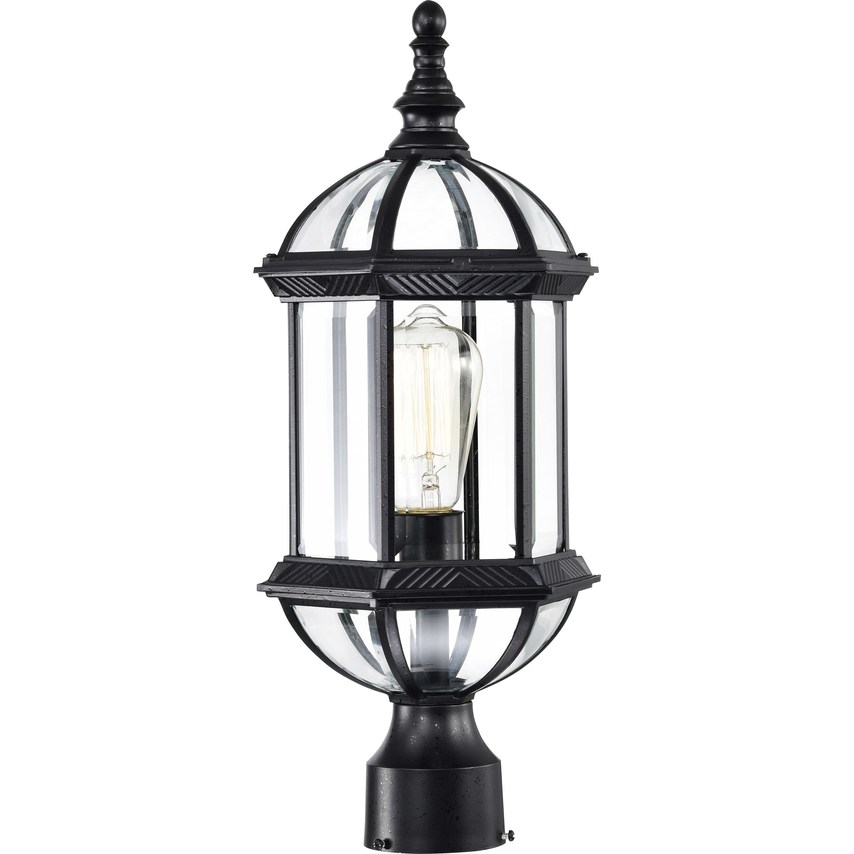 Boxwood 1 Light 19 inch Textured Black Outdoor Post Light