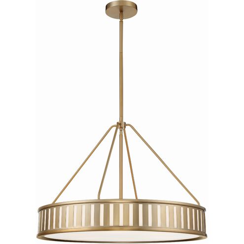 Kendal 6 Light 28 inch Vibrant Gold Chandelier Ceiling Light