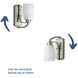 Wisten 1 Light 5 inch Brushed Nickel Bath Vanity Wall Light in Bulbs Not Included, Standard