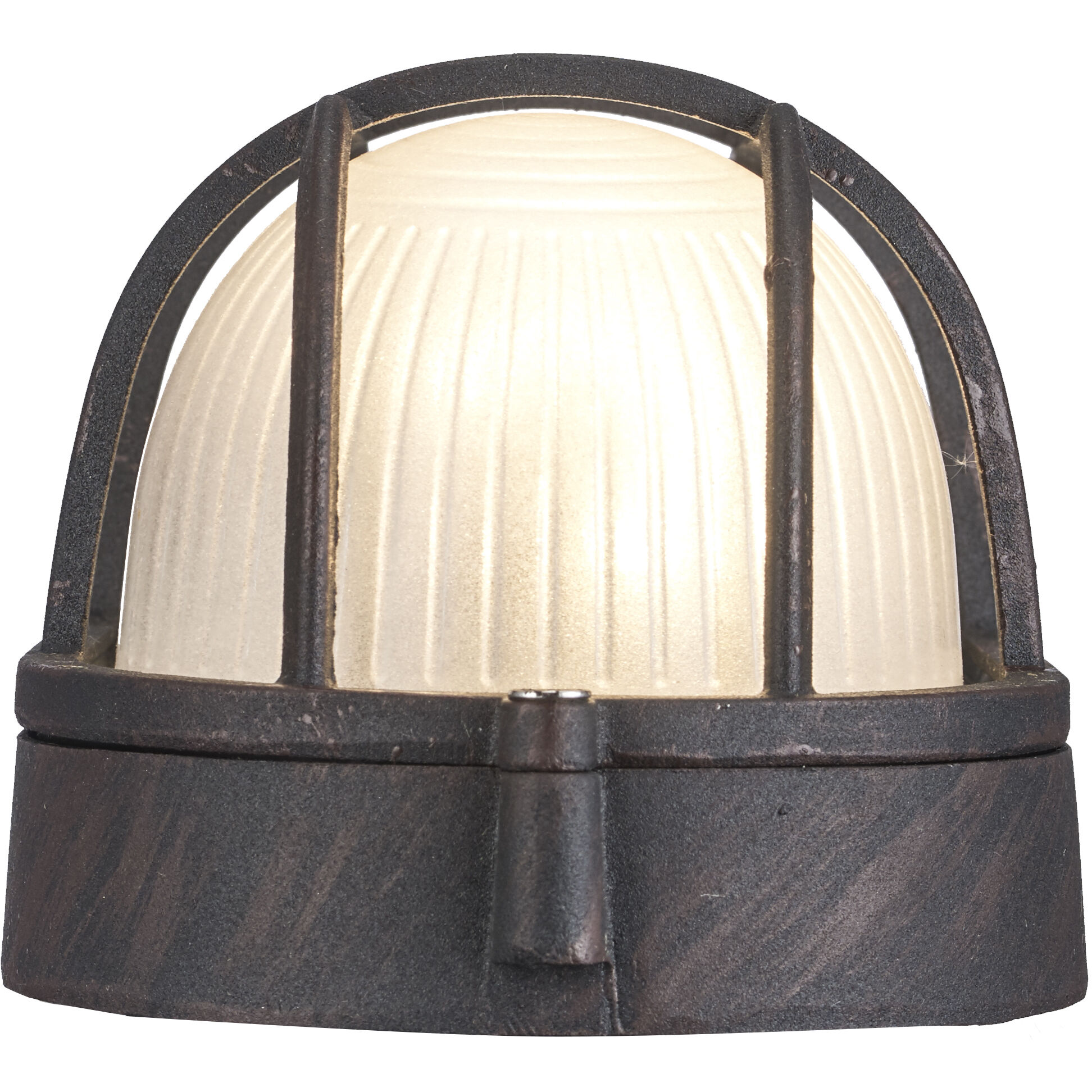 Aria 1 Light 9 inch Rust Outdoor Bulkhead