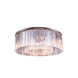 Sydney 10 Light 44 inch Polished Nickel Flush Mount Ceiling Light in Clear, Urban Classic