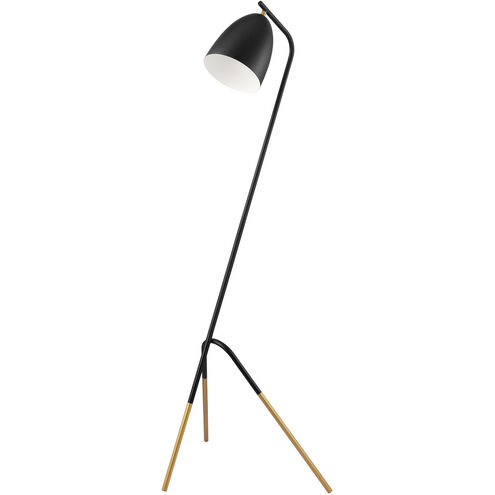 Westlinton 59.06 inch 60 watt Black and Gold Floor Lamp Portable Light
